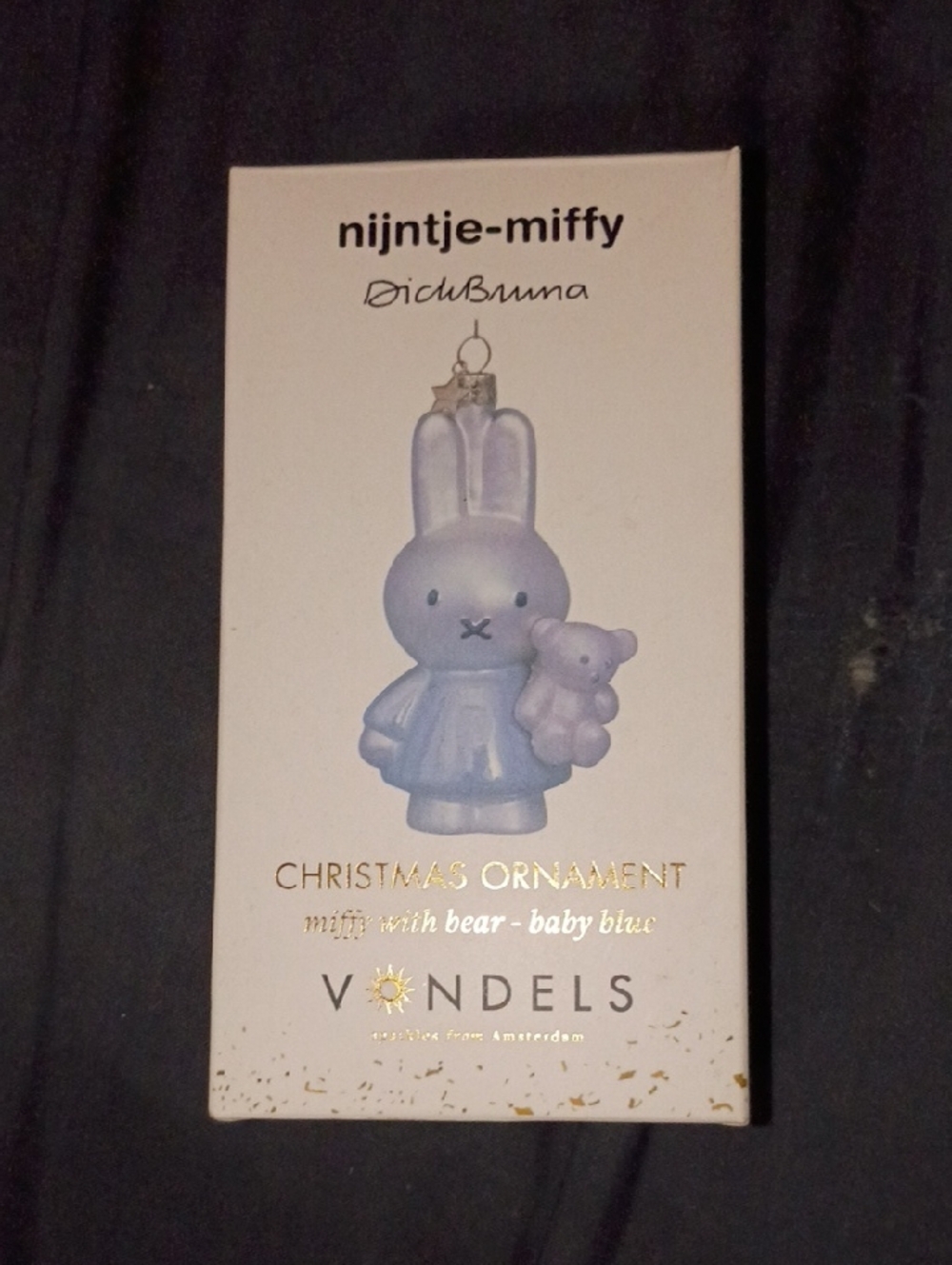 Vondels Miffy With Bear Christmas Ornament